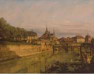 Bellotto Bernardo Moat of Zwinger in Dresden  - Hermitage